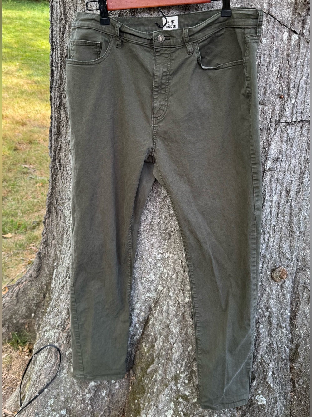 Flint and Tinder Tapered Fit Men's Pants Green Size 36x32
